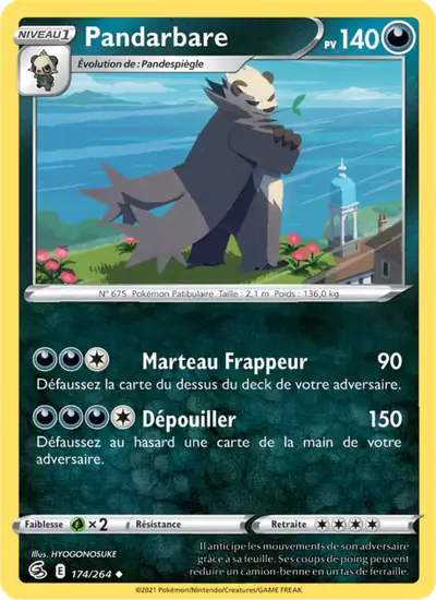 Image de la carte Pokemon Pandarbare 174/264
