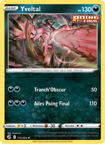 Image de la carte Pokemon Yveltal 175/264