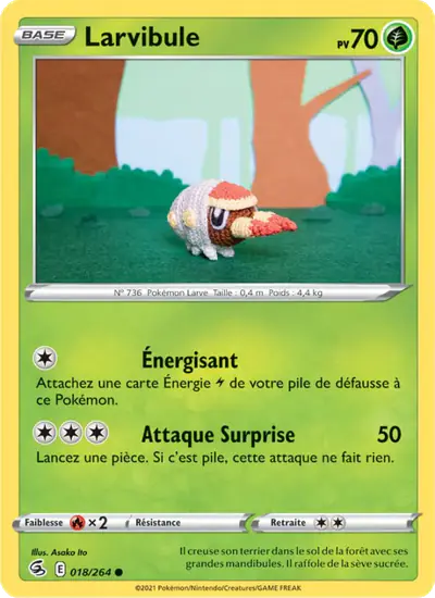 Image de la carte Pokemon Larvibule 018/264