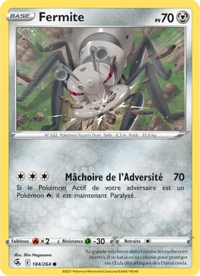 Image de la carte Pokemon Fermite 184/264