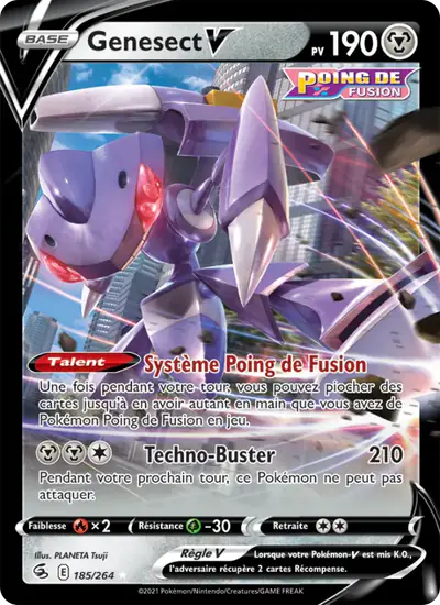 Image de la carte Pokemon Genesect V 185/264