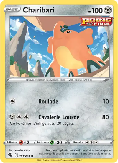 Image de la carte Pokemon Charibari 191/264