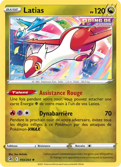 Image de la carte Pokemon Latias 193/264