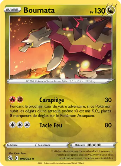 Image de la carte Pokemon Boumata 198/264