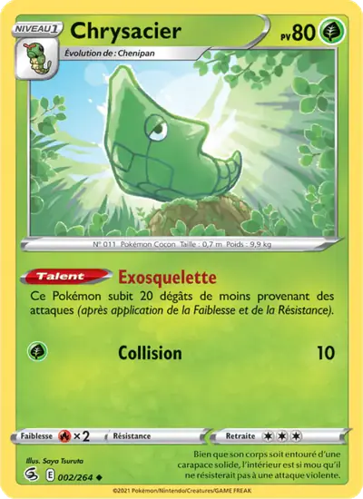 Image de la carte Pokemon Chrysacier 002/264
