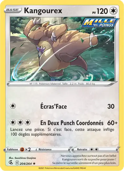 Image de la carte Pokemon Kangourex 204/264