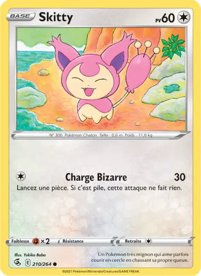 Image de la carte Pokemon Skitty 210/264