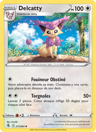 Image de la carte Pokemon Delcatty 211/264