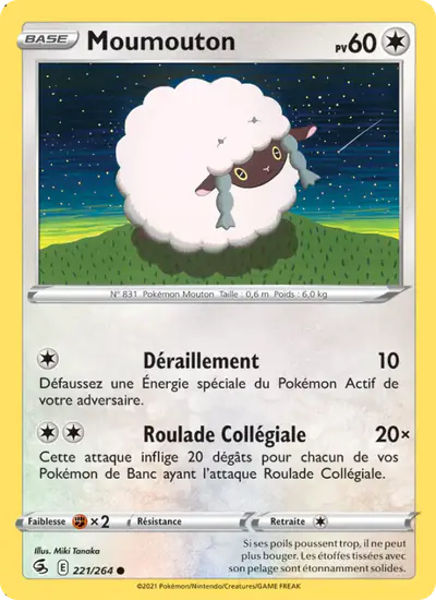Image de la carte Pokemon Moumouton 221/264