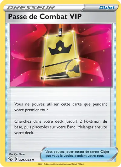Image de la carte Pokemon Passe de Combat VIP 225/264