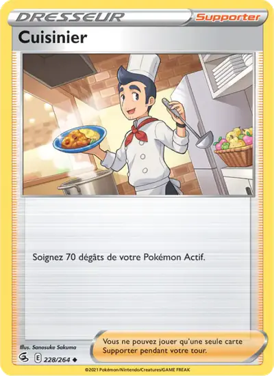 Image de la carte Pokemon Cuisinier 228/264