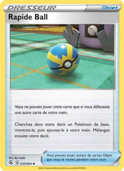 Image de la carte Pokemon Rapide Ball 237/264