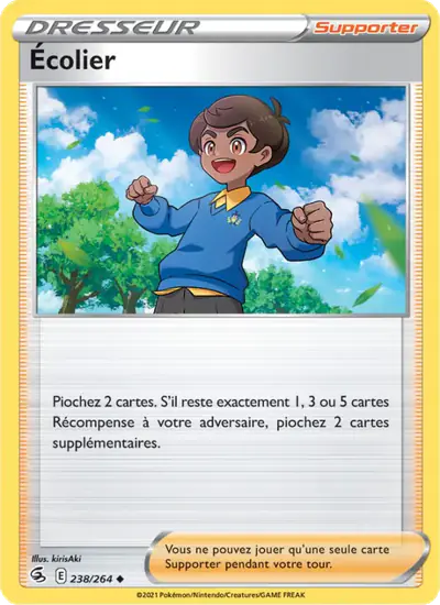 Image de la carte Pokemon Écolier 238/264