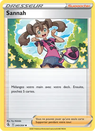 Image de la carte Pokemon Sannah 240/264