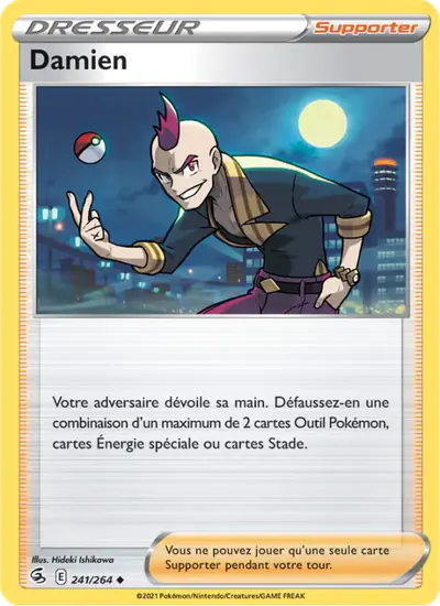 Image de la carte Pokemon Damien 241/264