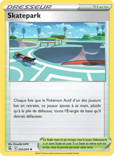 Image de la carte Pokemon Skatepark 242/264