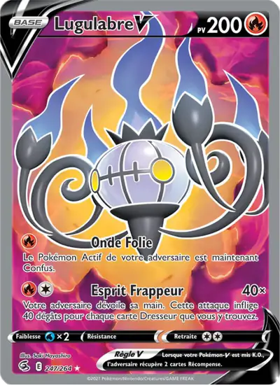 Image de la carte Pokemon Lugulabre V 247/264