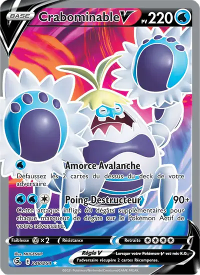 Image de la carte Pokemon Crabominable V 248/264