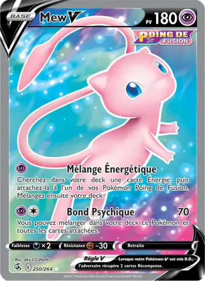Image de la carte Pokemon Mew V 250/264