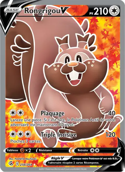 Image de la carte Pokemon Rongrigou V 256/264