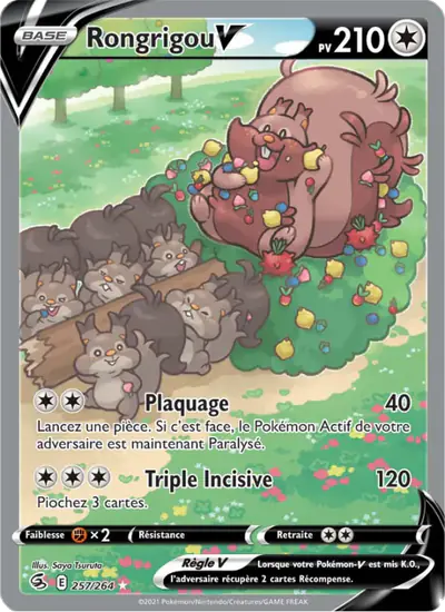 Image de la carte Pokemon Rongrigou V 257/264