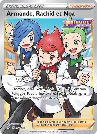 Image de la carte Pokemon Armando, Rachid et Noa 258/264
