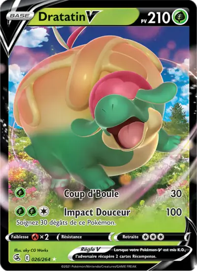 Image de la carte Pokemon Dratatin V 026/264