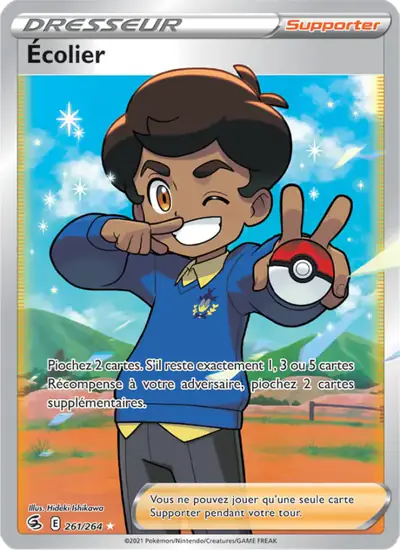 Image de la carte Pokemon Écolier 261/264