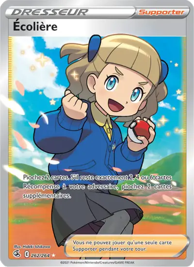 Image de la carte Pokemon Écolière 262/264