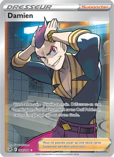 Image de la carte Pokemon Damien 264/264