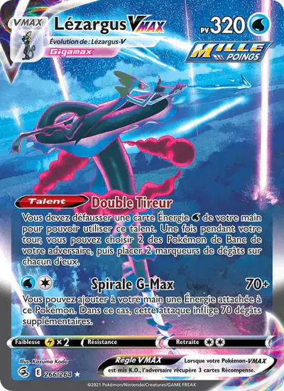 Image de la carte Pokemon Lézargus VMAX 266/264