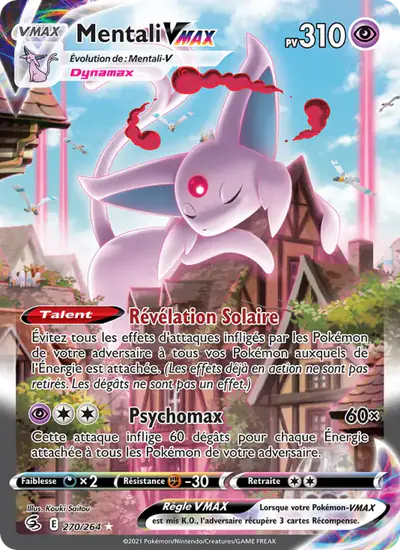 Image de la carte Pokemon Mentali VMAX 270/264