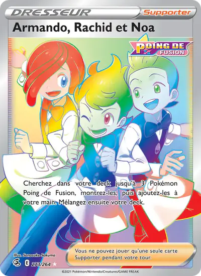 Image de la carte Pokemon Armando, Rachid et Noa 273/264