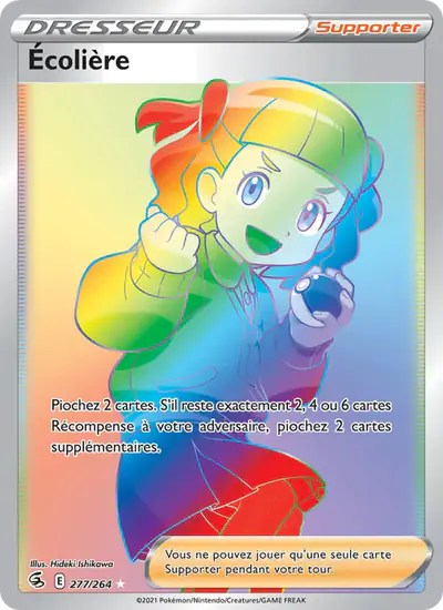Image de la carte Pokemon Écolière 277/264