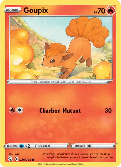Image de la carte Pokemon Goupix 028/264