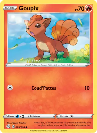 Image de la carte Pokemon Goupix 029/264