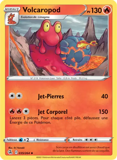 Image de la carte Pokemon Volcaropod 035/264