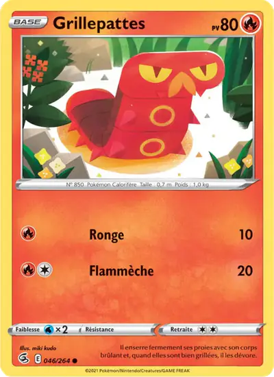 Image de la carte Pokemon Grillepattes 046/264