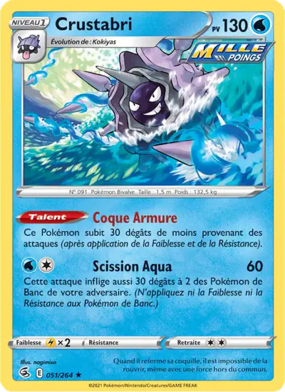 Image de la carte Pokemon Crustabri 051/264