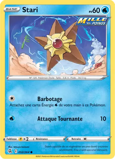 Image de la carte Pokemon Stari 052/264