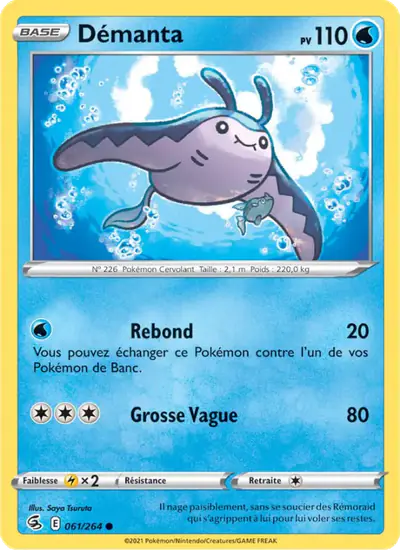 Image de la carte Pokemon Démanta 061/264