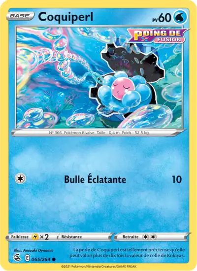 Image de la carte Pokemon Coquiperl 065/264