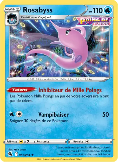 Image de la carte Pokemon Rosabyss 067/264