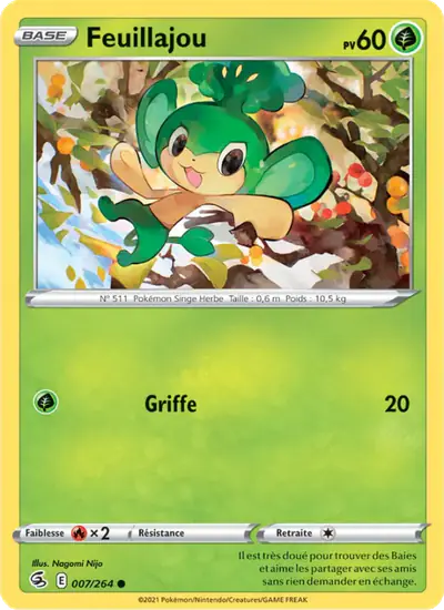 Image de la carte Pokemon Feuillajou 007/264