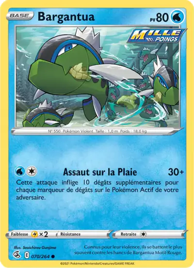 Image de la carte Pokemon Bargantua 070/264
