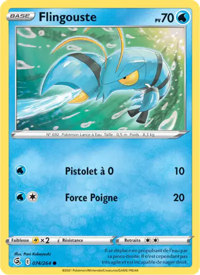 Image de la carte Pokemon Flingouste 074/264