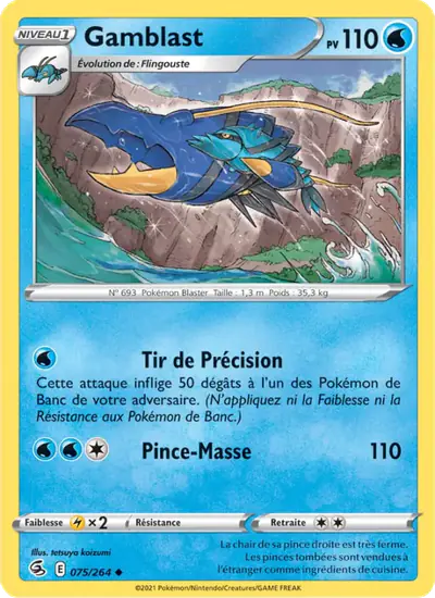 Image de la carte Pokemon Gamblast 075/264