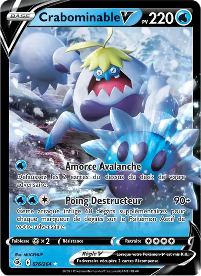 Image de la carte Pokemon Crabominable V 076/264