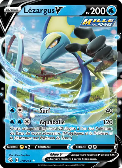 Image de la carte Pokemon Lézargus V 078/264