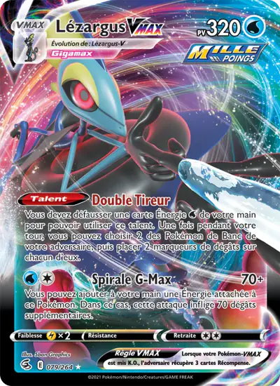 Image de la carte Pokemon Lézargus VMAX 079/264